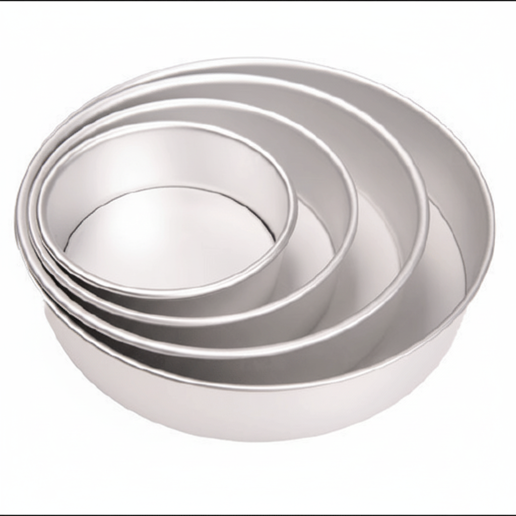 Round Aluminum Cake Mold – Non-Stick Baking Pan for Oven