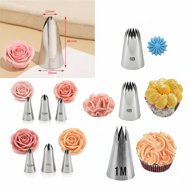 Stainless Steel Cake Decorating Nozzle
