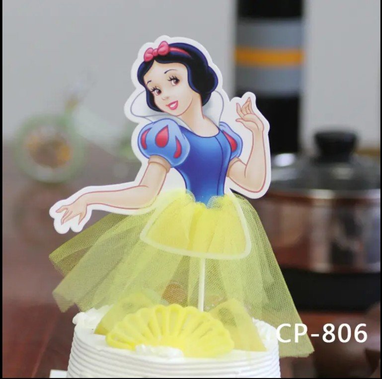 Snow White Paper Cake Topper – 8″ Height (CP-806)