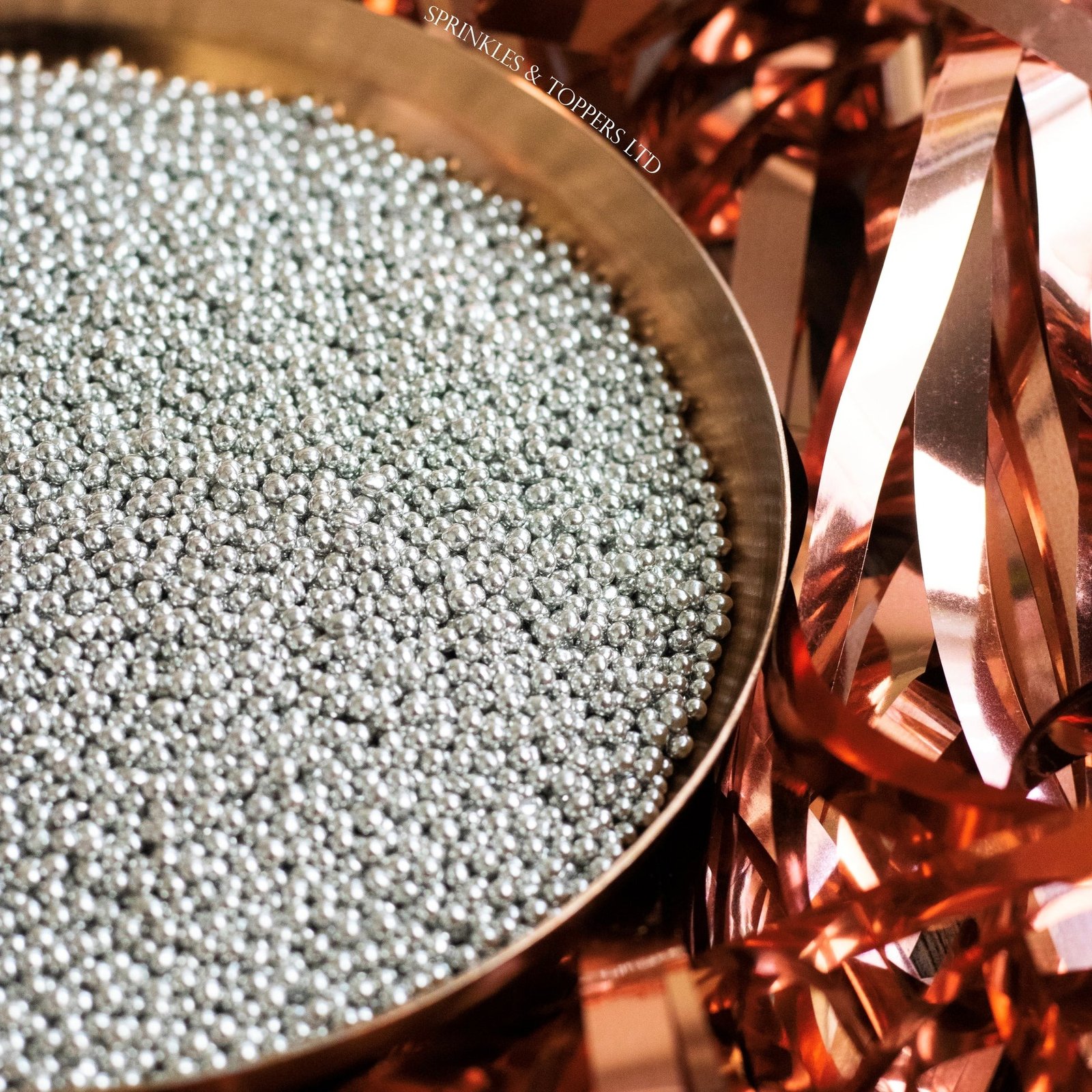 Silver Pearls – Edible Sugar Balls (3mm, 50gm) – Cake & Dessert Decoration