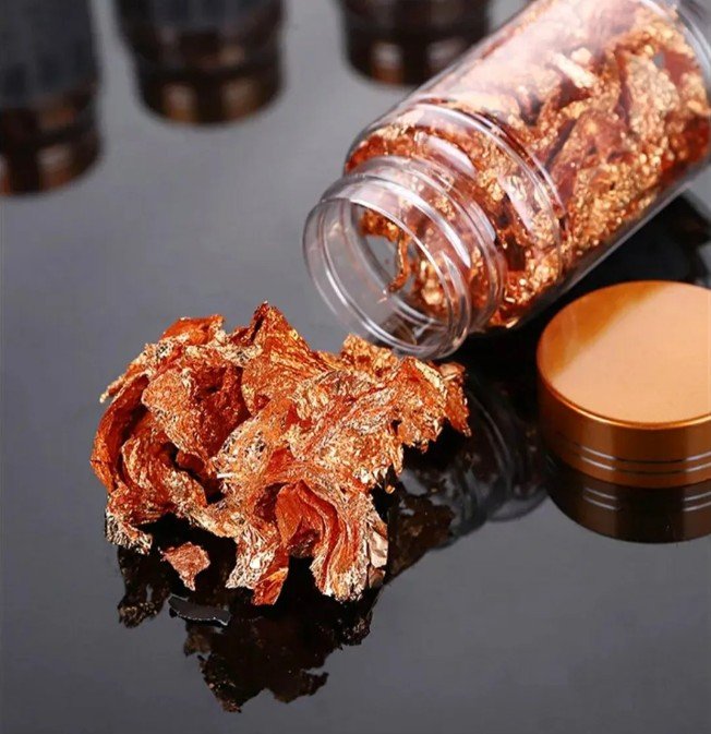 Edible Rose Gold Leaf 1 Bottle