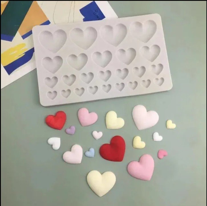 Silicon 25 Cavity Mix Heart Mold