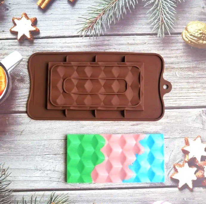Silicone Chocolate Bar Mold – Rectangle / Square Shape