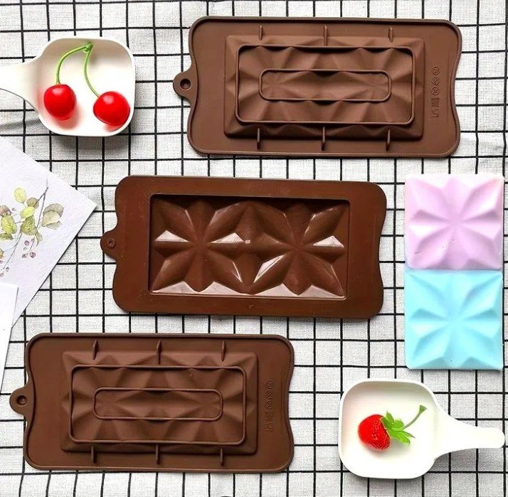 Silicone Chocolate Bar Mold – Jelly & Candy Shape